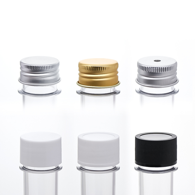 Flacone per provette con fiori secchi in polvere per maschera da 45 ml in plastica