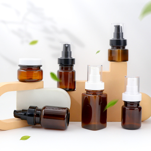 Set di flaconi cosmetici medici in plastica PET quadrati