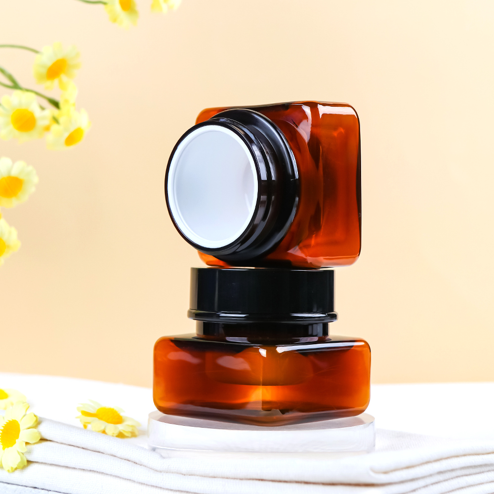 Set di flaconi cosmetici medici in plastica PET quadrati