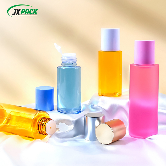 Flacone di lozione in plastica da 100 ml con tappo a scatto per essenza viso