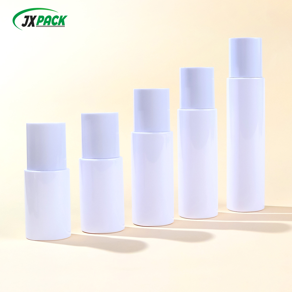 Flacone di lozione in plastica da 100 ml con tappo a scatto per essenza viso