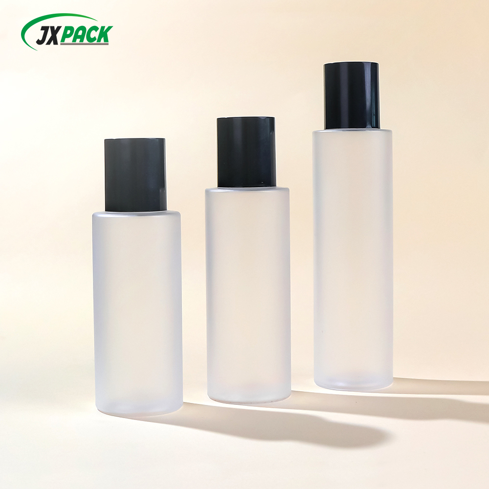 Flacone per lozione in plastica con tappo a pressione per olio struccante