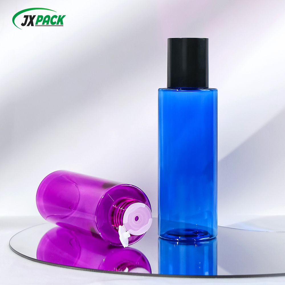 Flacone di lozione in plastica da 100 ml con tappo a scatto per essenza viso